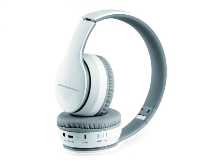 Conceptronic Headset Parris Wireless Bluetooth white