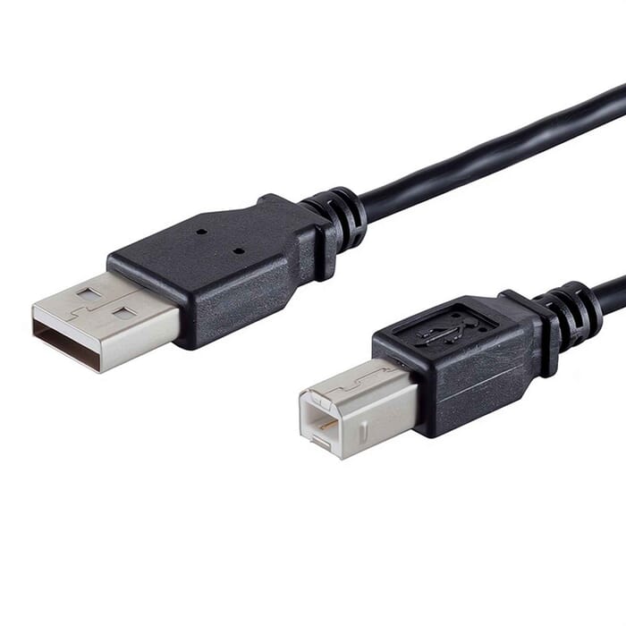 USB 2.0 Druckerkabel Scannerkabel Stecker A/B schwarz