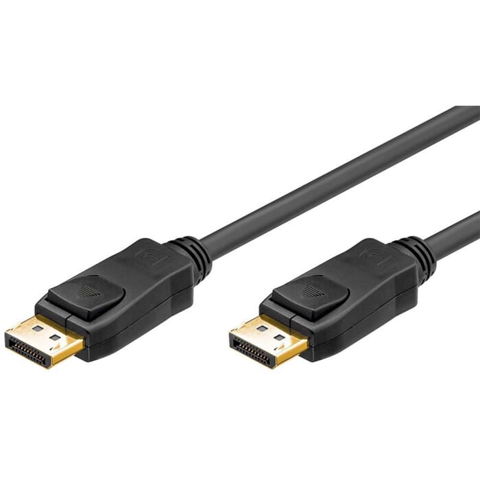 DisplayPort Kabel 2 x Stecker schwarz Ultra HD 4K 1.2 schwarz 20 pin