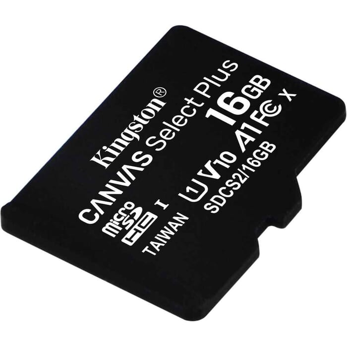 Micro SD SDHC Card 16GB Kingston Canvas Select Plus C10 UHS-I