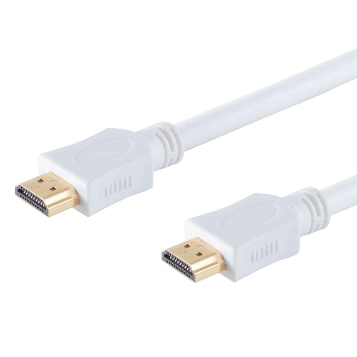 HDMI Anschluß Kabel A-Stecker/HDMI A-Stecker HEAC weiß