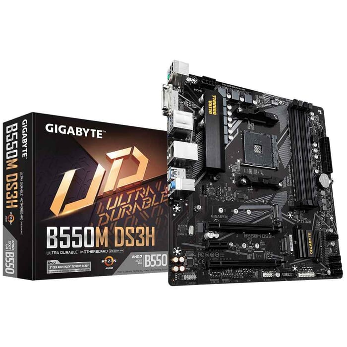 Mainboard Gigabyte B550M DS3H AMD B550 AM4 µATX