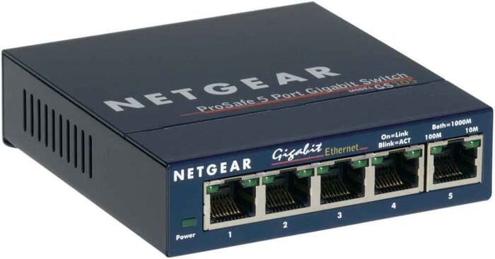 Netgear GS105 Unmanaged Gigabit Ethernet (10/100/1000) Blau