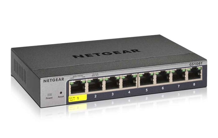 Netgear GS108Tv3 Managed L2 Gigabit Ethernet Grau