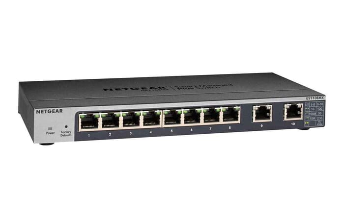 Netgear GS110EMX Managed L2 10G Ethernet Schwarz