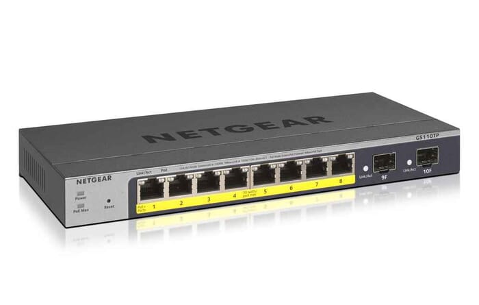 Netgear GS110TP Managed L2/L3/L4 Gigabit Ethernet PoE Grau