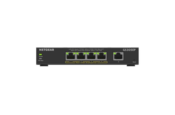 Netgear GS305EP Managed L2/L3 Gigabit Ethernet PoE Schwarz