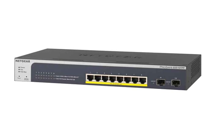 Netgear GS510TPP Managed L2/L3/L4 Gigabit Ethernet PoE