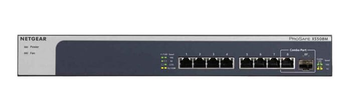 Netgear XS508M Unmanaged 10G Ethernet Grau Silber