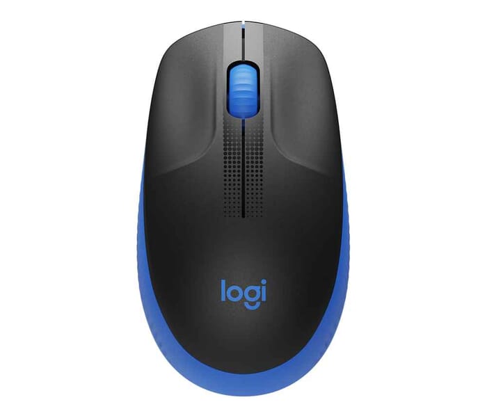 Maus Logitech M190 Beidhändig Wireless 1000 DPI sw/blau