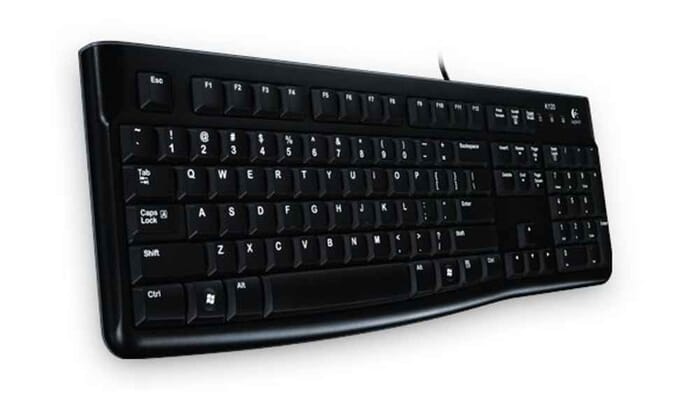 Logitech K120 Tastatur USB QWERTZ Deutsch Schwarz