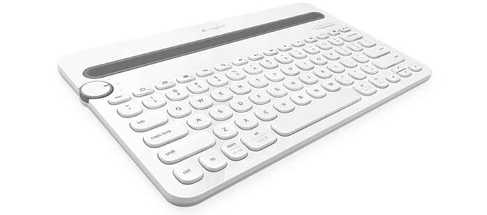 Logitech K480 Tastatur Bluetooth QWERTZ Deutsch Weiß