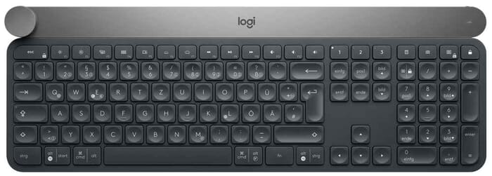 Logitech Craft Tastatur Wireless BT Deutsch Schwarz Grau