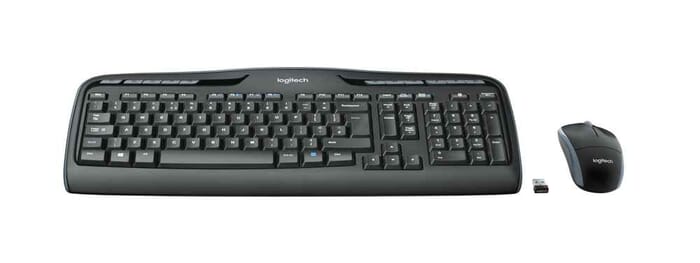 Logitech MK330 Tastatur Maus Set RF Wireless Deutsch Schwarz