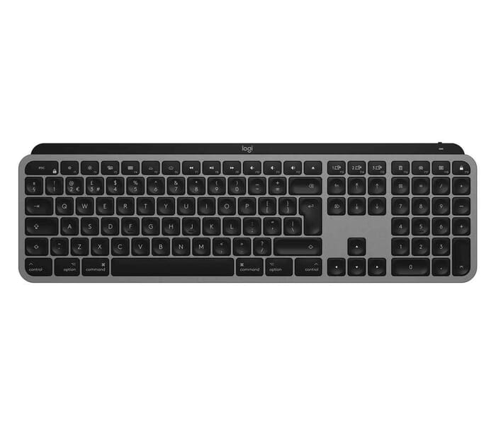 Logitech MX Keys Tastatur Wireless Deutsch Aluminium