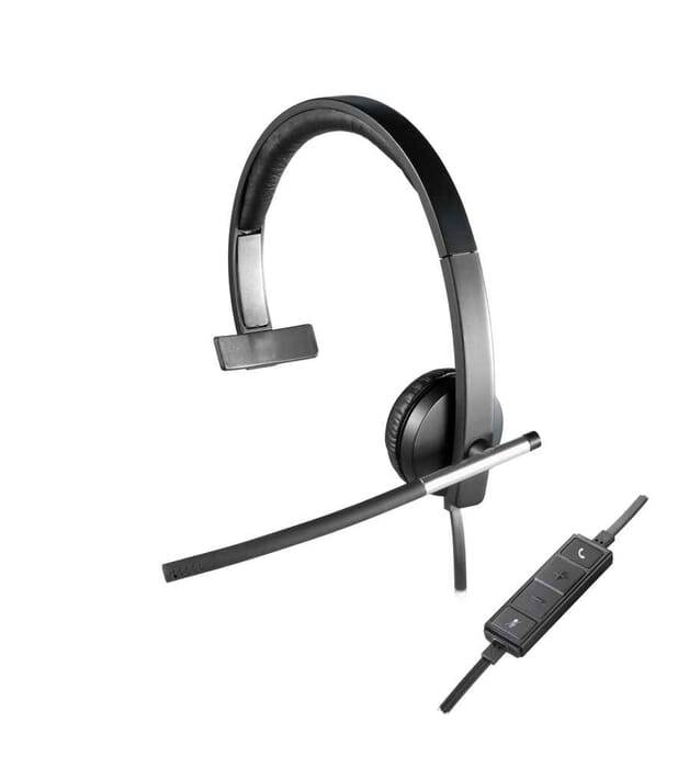 Logitech H650e Kopfhörer Kopfband Schwarz, Grau