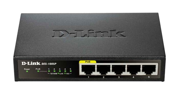 D-Link DES-1005P/E Netzwerk Switch Unmanaged L2 10/100 PoE