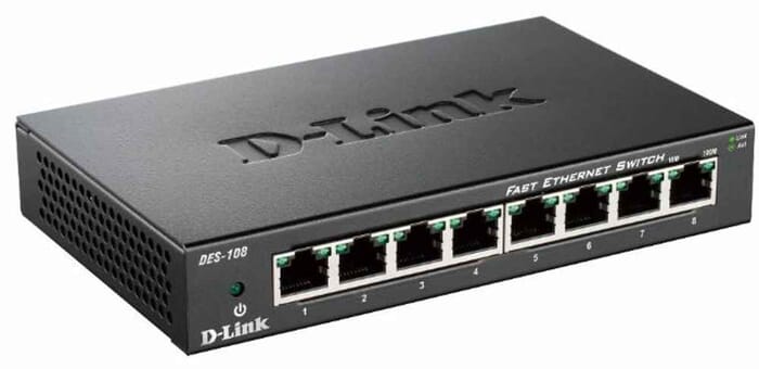 D-Link DES-108 Schwarz