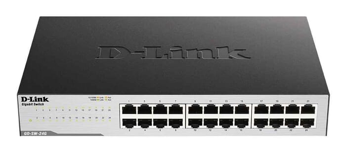 D-Link GO-SW-24G Unmanaged L2 Gigabit Ethernet 1U Schwarz