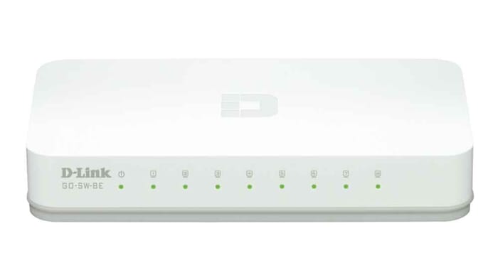 D-Link GO-SW-8E/E Switch Unmanaged Fast Ethernet (10/100) Weiß