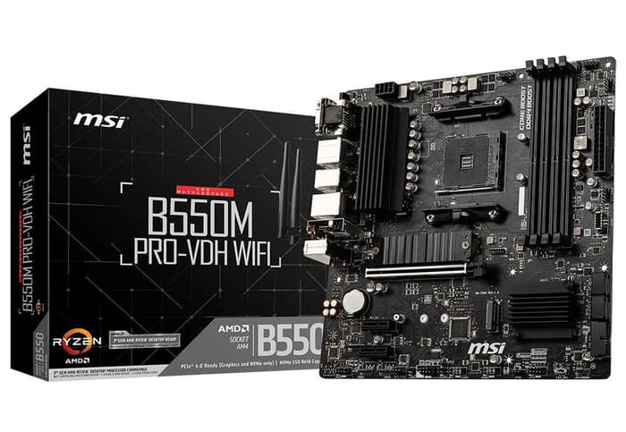 Mainboard MSI B550M Pro-VDH WIFI AMD B550 AM4 µATX