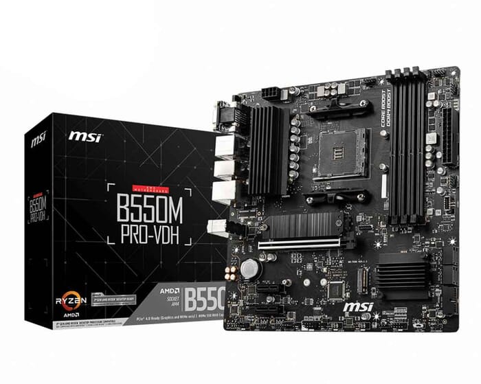 Mainboard MSI B550M PRO-VDH Mainboard AMD B550 AM4 µATX