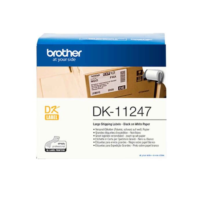 Brother DK-11247 Etiketten erstellendes Band sw auf ws