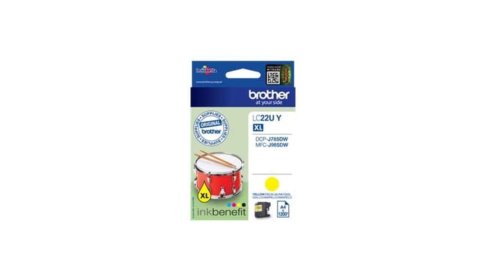 Brother LC-22UY Druckerpatrone Original Gelb XL