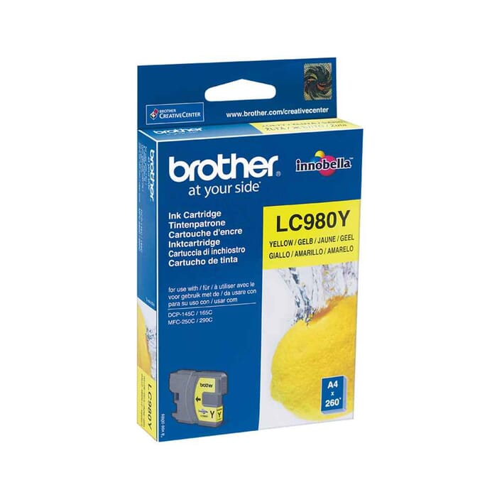 Brother LC-980Y Druckerpatrone 1 Stück(e) Original Gelb