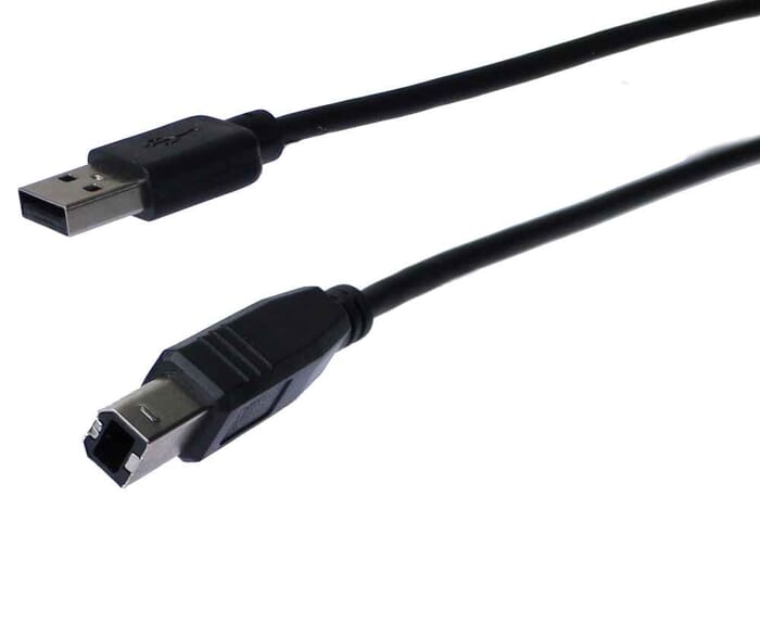 USB 2.0 Druckerkabel Scannerkabel schwarz Stecker A B