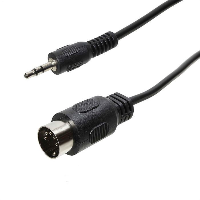 Klinkenstecker 3,5mm Stereo Diodenstecker 5-polig DIN 1,5m schwarz