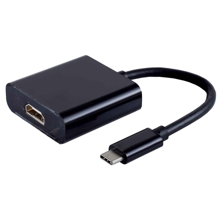 Adapter USB C-Stecker 3.1 zu HDMI Buchse schwarz 4K2K 30Hz