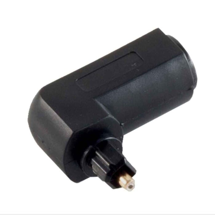 Winkeladapter 90° Toslink Stecker zu Toslink Buchse