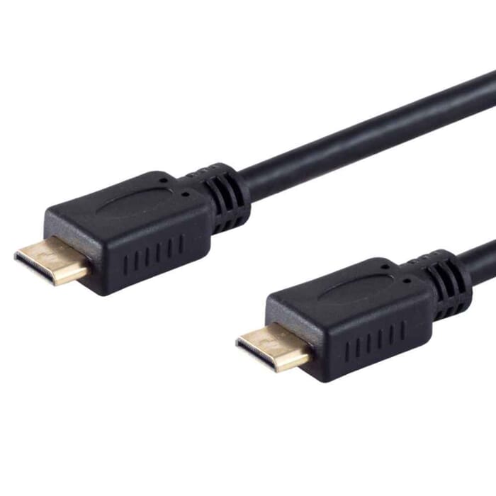 HDMI Anschlußkabel HDMI 2 x C Stecker 19 Pin vergoldete Kontakte Full HD ULTRA HD UHD 4K 3D HEAC