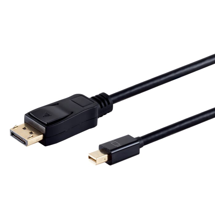 Mini Displayport/ Displayport, 1.2, 4K, schwarz