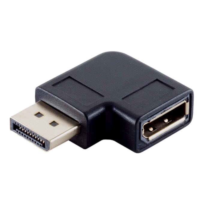 Displayport 1.4 Adapter, 90° Winkel links