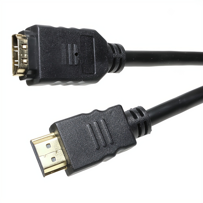 HDMI Verlängerung Stecker A auf HDMI Kupplung A vergoldete Kontakte ULTRA HD 3D HEAC schwarz