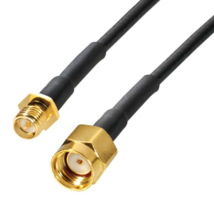 Verlängerung kabel für WLAN Antennen SMA reversed Buchse auf SMA reversed Stecker vergoldet