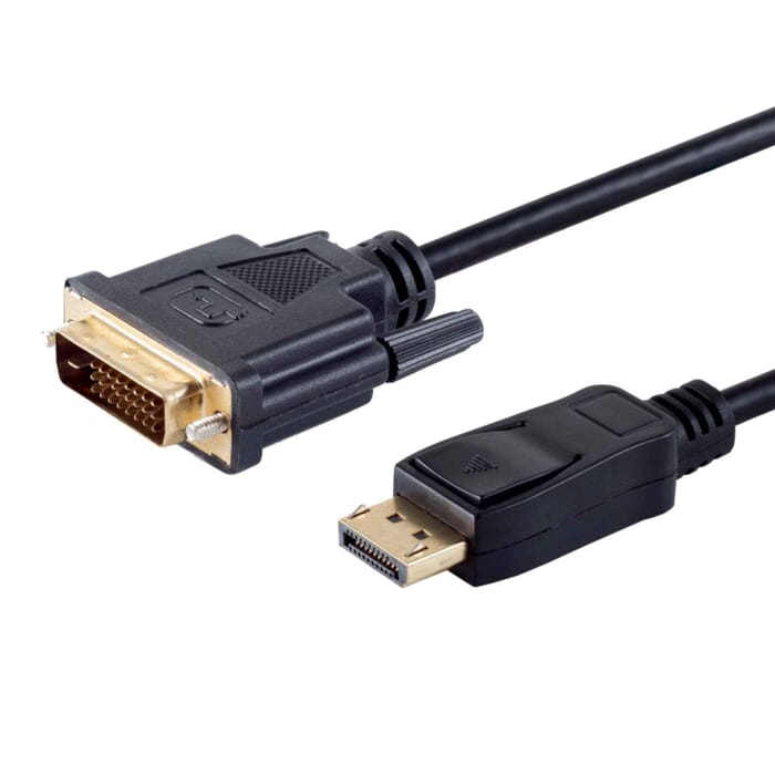 Displayport Stecker auf DVI 24+1 Stecker vergoldete Kontakte