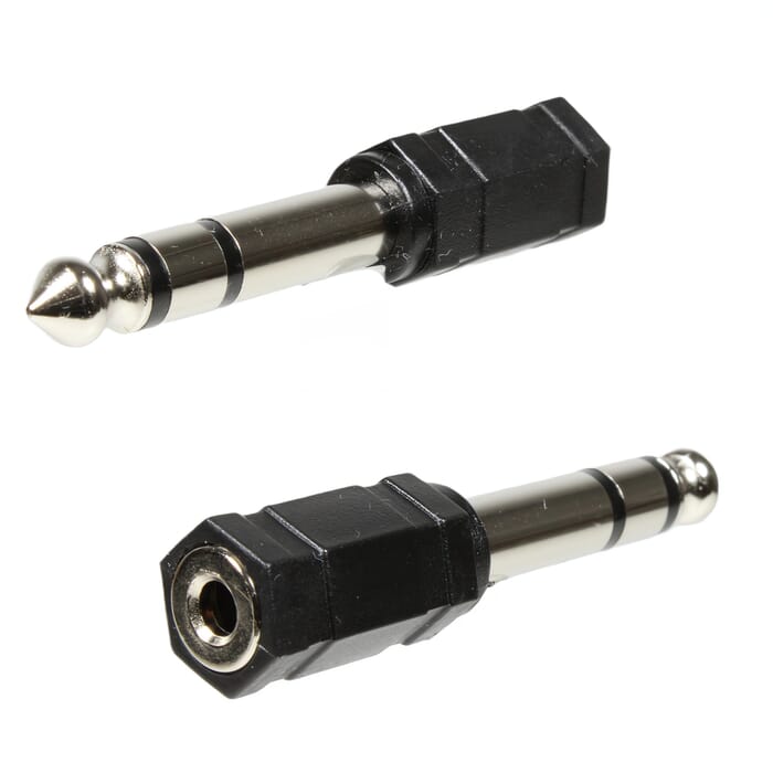  Klinkenstecker 6,3mm stereo - Klinkenkupplung 3,5mm stereo 